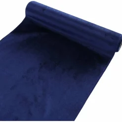 Deko-Stoff »Velvet«, 35 cm, Polyester, blau