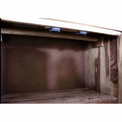 Dielenschrank »PANAMA«, (BxLxH): 80 x 45 x 180 cm, natur/antikschwarz