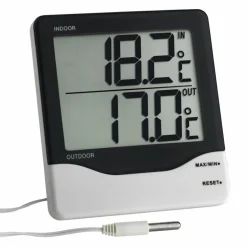 Digitalthermometer, Breite: 10,2 cm, Temperaturbereich: -50 bis 70 °C