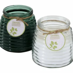 Duftkerze, Ø: 12 cm, bunt, Duft: Zitronella