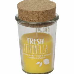 Duftkerze, gelb, Duft: Citronella