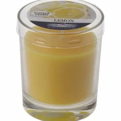 Duftkerze, gelb, Duft: Lemon
