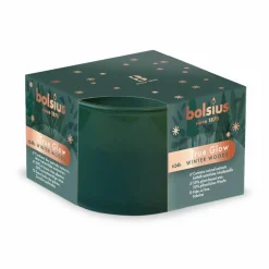 Duftkerze »True Scents«, Winterwald, grün, 6 Stück