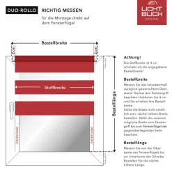 Duo-Rollo, ‎Klemmfix, B x L: 90 x 150 cm, Blätter, grün