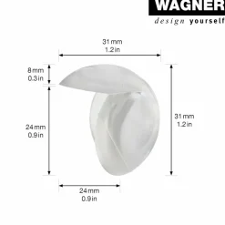 Eckkantenschutz, Kunststoff, BxH: 31 x 31 mm, zum Kleben