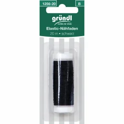 Elastiknähfaden, schwarz, Polyester/Elastodien