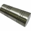 Endknopf Apollo, Chicago, Zylinder, 2 Stück, Silber