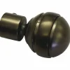 Endknopf, Chicago, Kugel, 20 mm, 2 Stück, Bronze