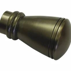 Endknopf, Chicago, Rund, 20 mm, 2 Stück, Bronze