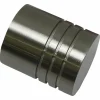 Endknopf, Chicago, Zylinder, 20 mm, 2 Stück, Silber