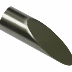 Endknopf Lazio, Memphis, Keilförmig, 16 mm, 2 Stück, Silber