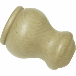 Endknopf, Lugano Classic, Rund, 28 mm, Holz