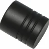 Endknopf, Memphis, Zylinder, 16 mm, 2 Stück, Schwarz