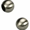 Endstück, Kugel, 16 mm, 2 Stück, Silber