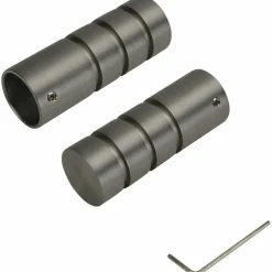 Endstück, Zylinder, 20 mm, 2 Stück, Nickel