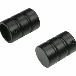 Endstück, Zylinder, 16 mm, 2 Stück, Schwarz
