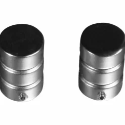 Endstück, Zylinder, 16 mm, 2 Stück, Silber
