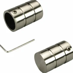 Endstück, Zylinder, 16 mm, 2 Stück, Silber