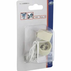 Fassung, Kunststoff, GU10, weiß