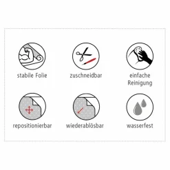 Fensterfolie, Kunststoff (PET), Format: 60 x 100 cm