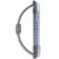 Fensterthermometer, Breite: 10,3 cm, edelstahl|Kunststoff