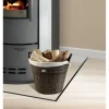 Feuerholzkorb, Braun | Beige, Rund, Durchmesser: 54 cm