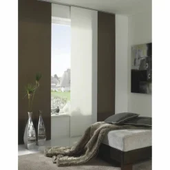 Flächenvorhang, BxHxL: 60 x 245 x 245 cm, Weiß
