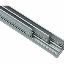 Flächenvorhangschiene, Länge: 2800 mm, 5-läufig, Aluminium