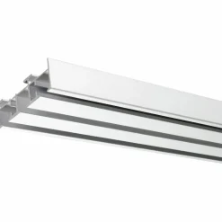 Flächenvorhangschiene, Länge: 1650 mm, 3-läufig, Aluminium