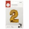 Folienballon, Folie, goldfarben