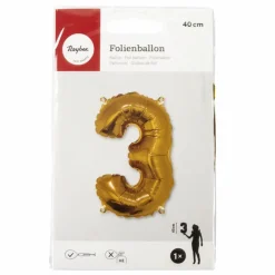 Folienballon, Folie, goldfarben
