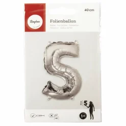 Folienballon, Folie, silberfarben