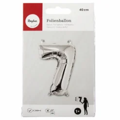 Folienballon, Folie, silberfarben
