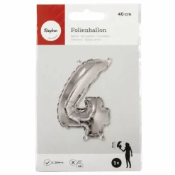 Folienballon, Folie, silberfarben
