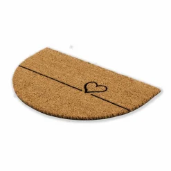 Fußmatte »Coco Smart«, halbrund, Höhe: 1,5 cm, Rutschfest, Antibakteriell, Kokos