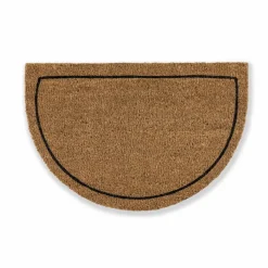 Fußmatte »Coco Smart«, halbrund, Höhe: 1,5 cm, Rutschfest, Antibakteriell, Kokos