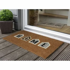Fußmatte »Design«, Höhe: 1,4 cm, Rutschfest, Antibakteriell, Kokos