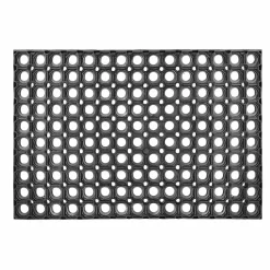 Fußmatte »Quadro light«, Höhe: 1,2 cm, Rutschfest, Gummi