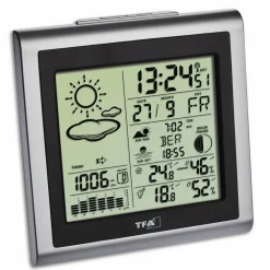 Funk-Wetterstation, Breite: 13 cm, Temperaturbereich: -40 bis 60 °C