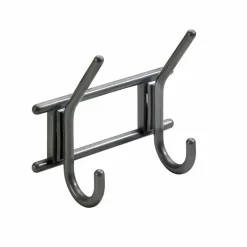 Garderobenleiste, mit 2 Haken, Kunststoff