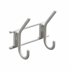Garderobenleiste, mit 2 Haken, Kunststoff