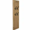 Garderobenpaneel »CANE«, mit 4 Haken, mangoholz/Rattan