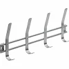 Garderobe, Silber, 4 Haken, Edelstahl, Silber, Edelstahl, 150 x 355 x 50 mm