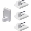 Gardinenhaken, Klebehaken, Weiß, 4 Stück