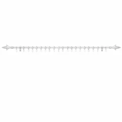 Gardinenstange, Länge: 7,5 cm, 1-läufig, Metall