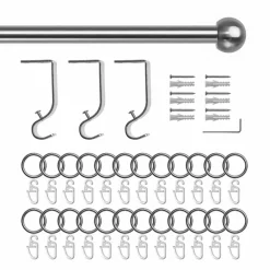 Gardinenstange, Länge: 4 cm, 1-läufig, Metall