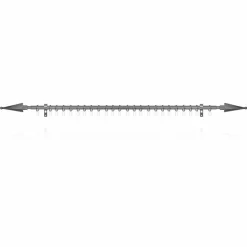Gardinenstange, Länge: 8 cm, 1-läufig, Metall