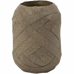 Geschenkband »Glamour«, Polyband, Länge: 150 cm, altgoldfarben