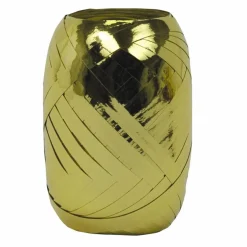 Geschenkband, Polyband, Länge: 2000 cm, goldfarben