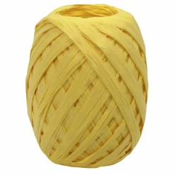Geschenkband, Raffia, Länge: 3000 cm, gelb